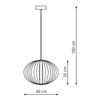 Lampa wisząca Treviso mini czarna (LP-798/1P S BK) - Light Prestige
